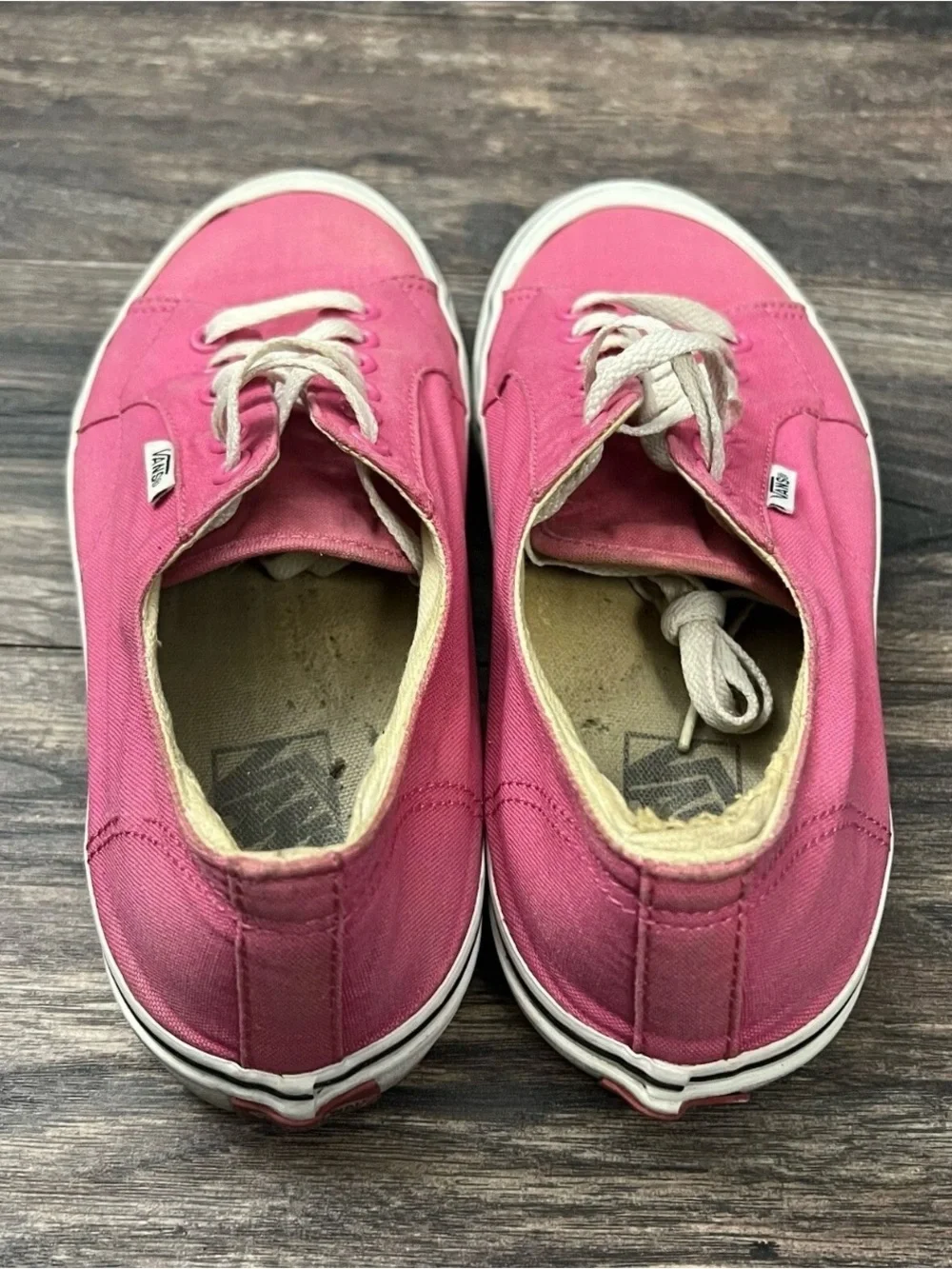 Vans Off the Wall Women’s Size 9 Pink Lace Up Low Cut Shoes TB9C
